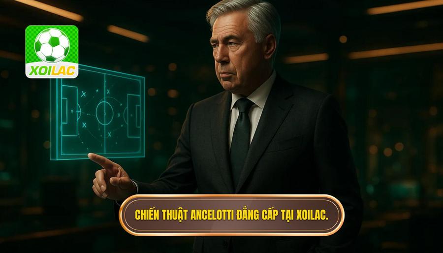 Chiến thuật Ancelotti đẳng cấp tại XOILAC.