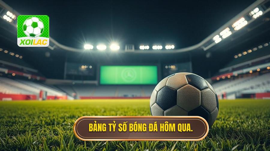 2. Bảng tỷ số bóng đá hôm qua.